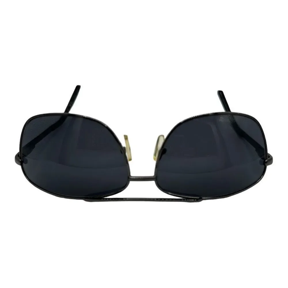 Aviator style sunglasses black/silver kc104